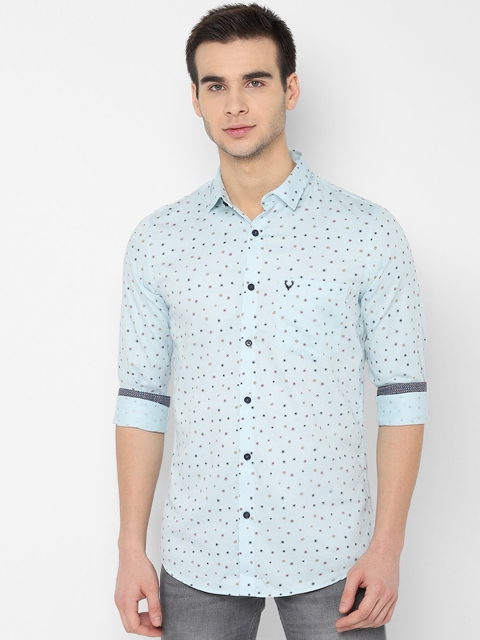 

Allen Solly Men Blue Slim Fit Printed Casual Shirt