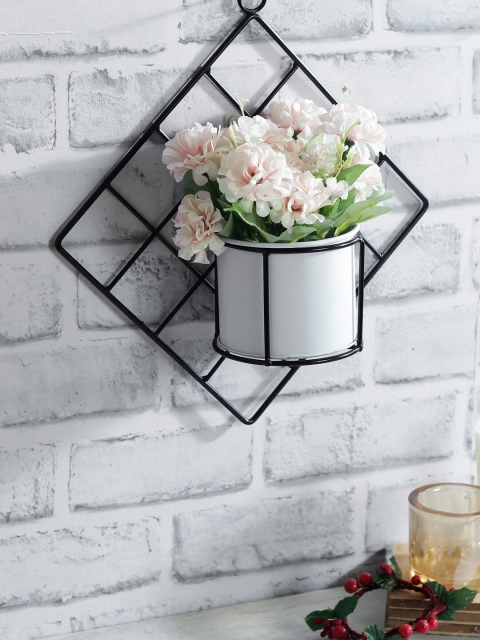 

TAYHAA Pink & Green Artificial Plant With White Pot