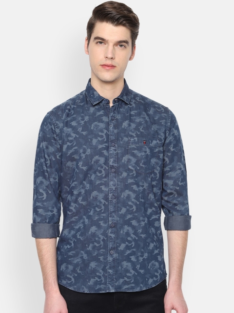 

Louis Philippe Jeans Men Blue Slim Fit Printed Casual Shirt