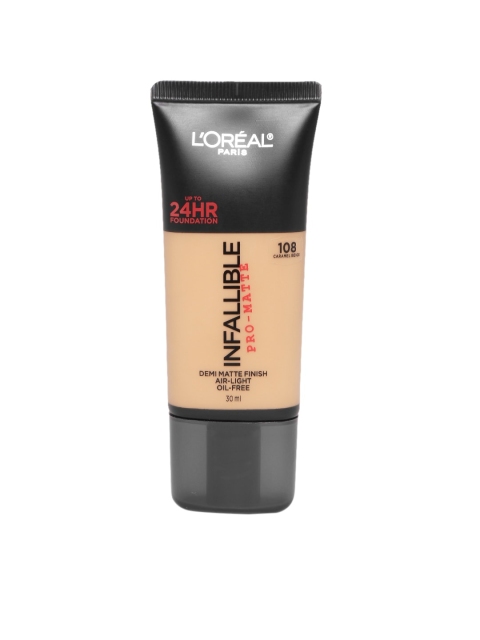 

LOreal Paris Infallible Pro-Matte Foundation - Caramel Beige 108 30 ml