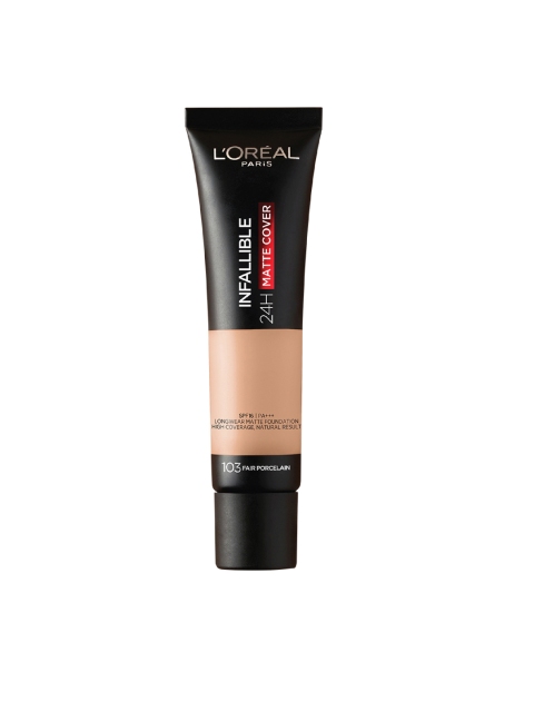 

Loreal Paris Infallible 24H Matte Cover Foundation- 103 Fair Porcelain, Beige