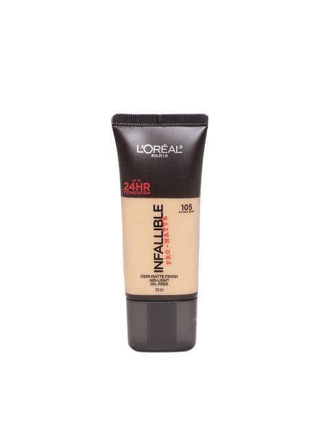 

L'Oreal Paris Infallible Pro-Matte Foundation - Natural Beige 105 30 ml