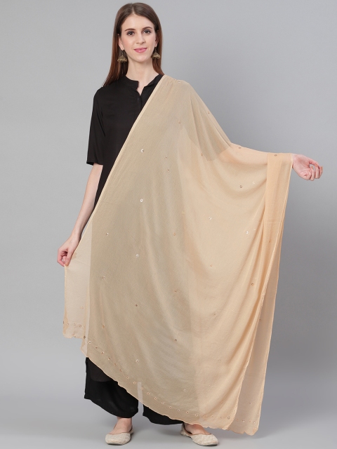 

Saadgi Beige Mukaish Work Dupatta