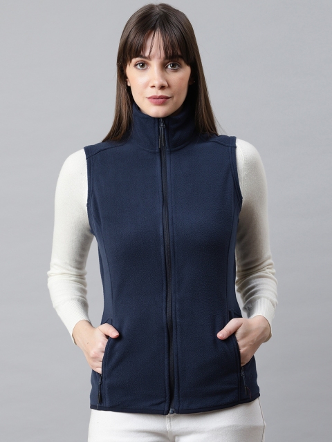 

Marks & Spencer Women Navy Blue Solid Sweatshirt