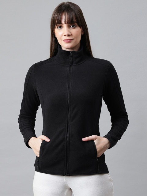 

Marks & Spencer Women Black Solid Sweatshirt