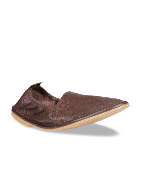 

Regal Men Brown Solid Leather Loafers