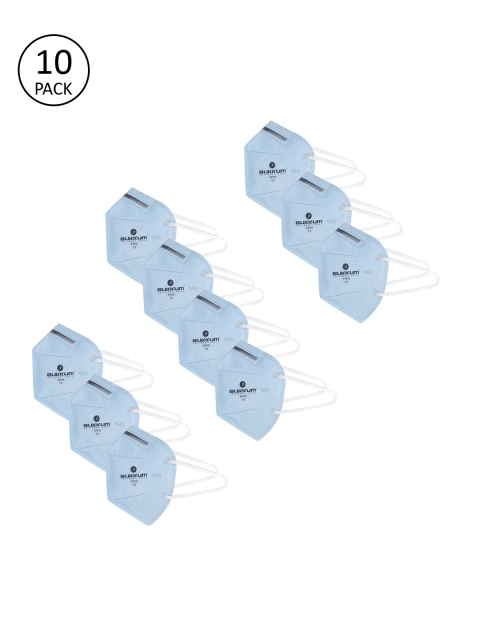 

BUKKUM Unisex Blue 10Pcs 5Ply Protective Outdoor Face Masks