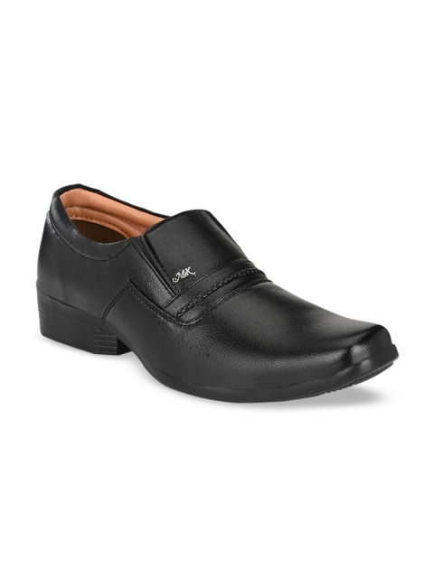 

Azzaro Black Men Black Solid Formal Slip-Ons