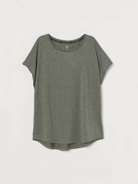 

H&M Women Olive Green Sports Top
