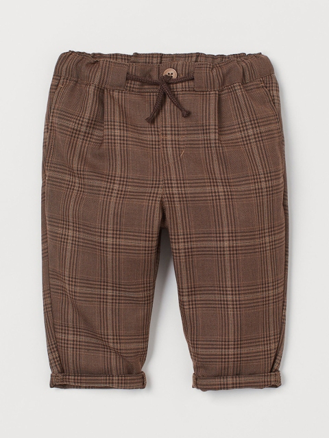 

H&M Boys Brown Twill Pull On Trousers