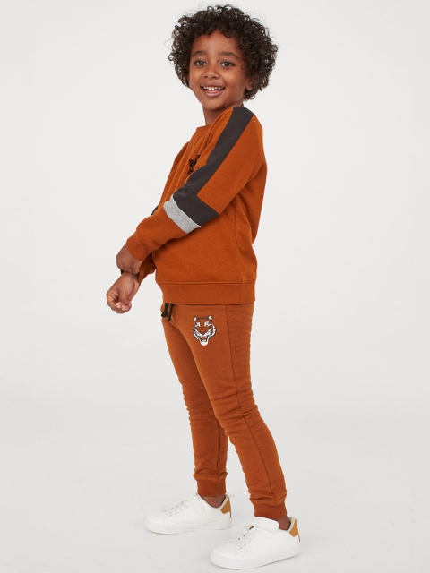 

H&M Boys Brown Solid Joggers