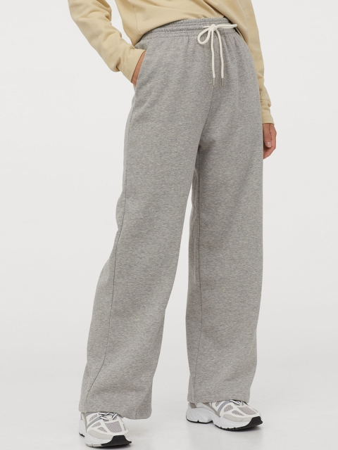 

H&M Women Grey Straight-Legged Joggers