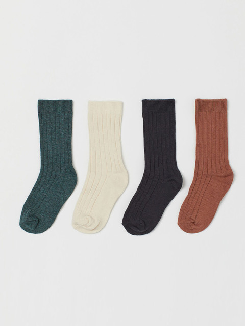 

H&M Kids 4-Pack Socks, White