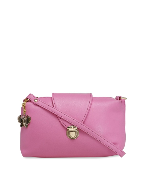 

Butterflies Pink Solid Sling Bag