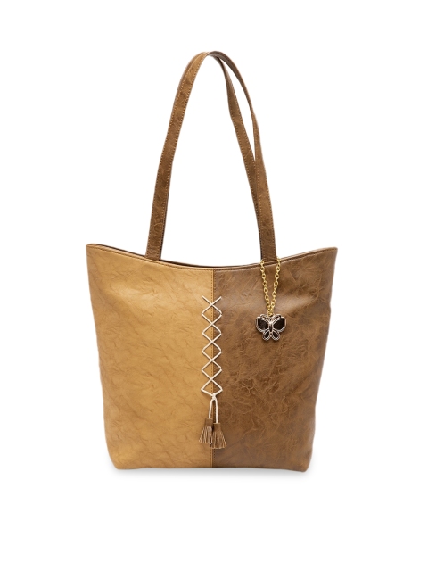 

Butterflies Brown Colourblocked Shoulder Bag