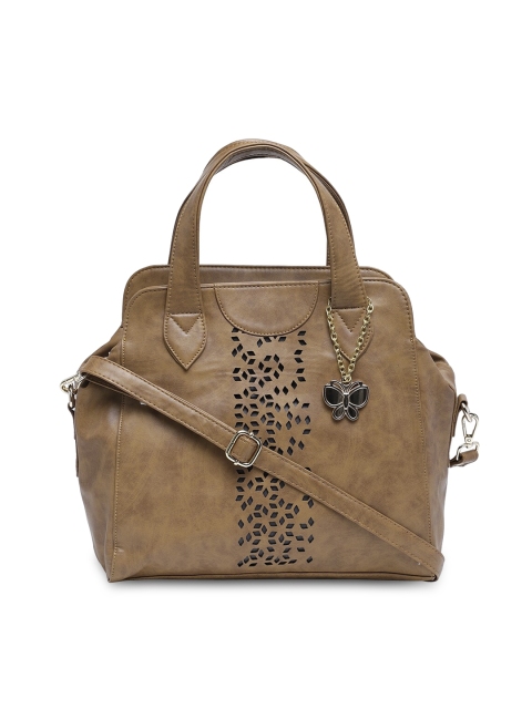 

Butterflies Tan Textured Handheld Bag