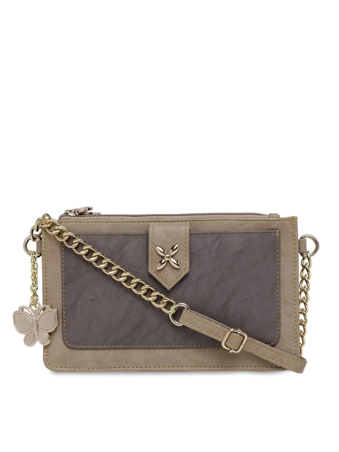 

Butterflies Beige & Grey Colourblocked Sling Bag