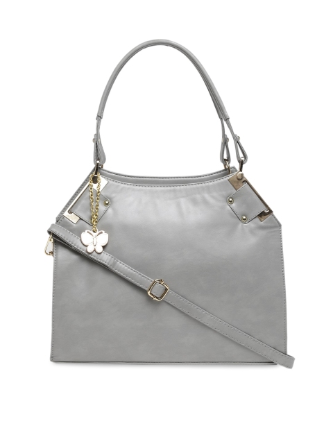 

Butterflies Grey Solid Handheld Bag