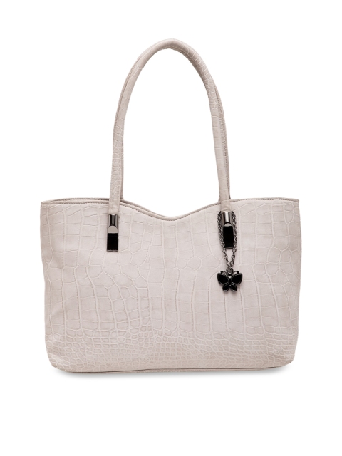 

Butterflies Cream-Coloured Solid Shoulder Bag