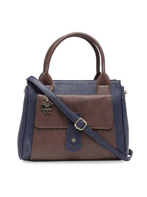 

Butterflies Blue & Brown Colourblocked Shoulder Bag