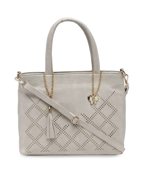 

Butterflies Cream-Coloured Solid Shoulder Bag