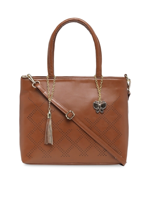 

Butterflies Tan Brown Solid Shoulder Bag