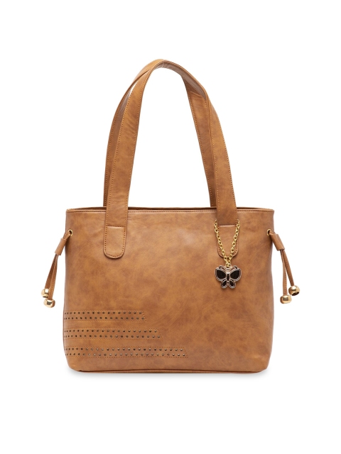 

Butterflies Tan Textured Shoulder Bag
