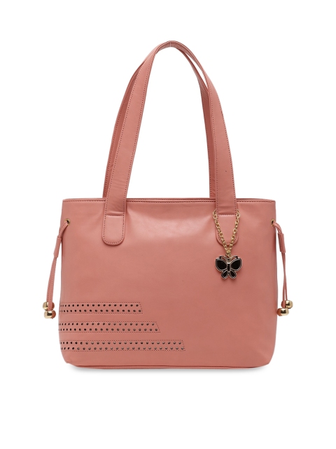 

Butterflies Peach-Coloured Solid Shoulder Bag