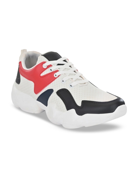 

Mactree Men White Mesh Walking Shoes