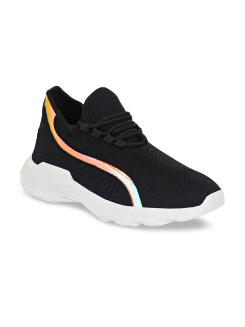 

Mactree Men Black Textile Walking Shoes