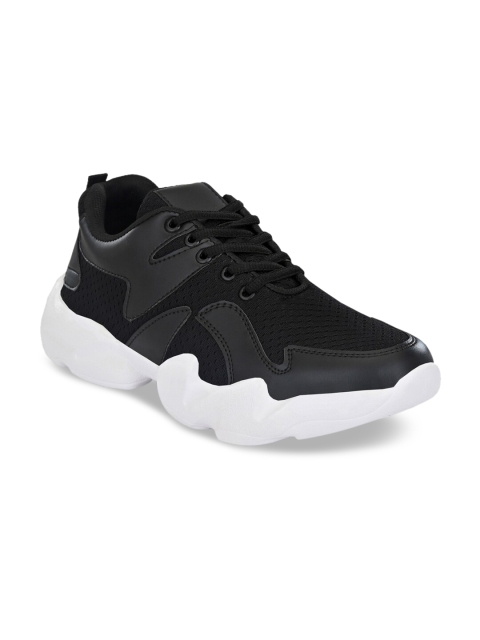 

Mactree Men Black Mesh Walking Shoes