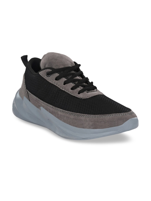 

Mactree Men Black Mesh Walking Shoes