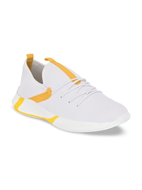 

Mactree Men White Colourblocked Sneakers