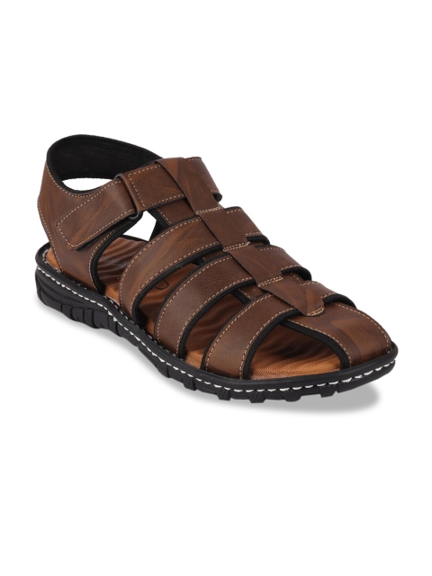 

FAUSTO Men Brown Comfort Sandals