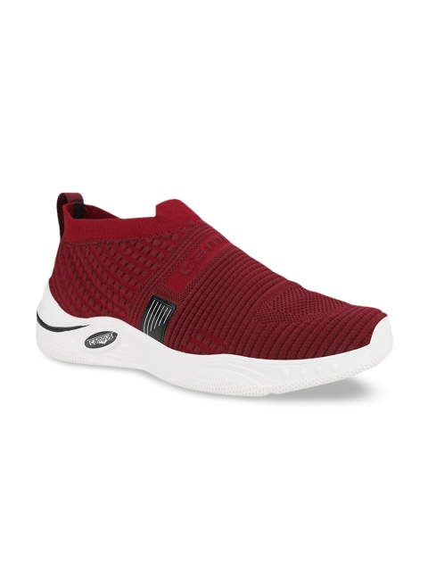 

Campus Men Maroon Mesh Walking Shoes
