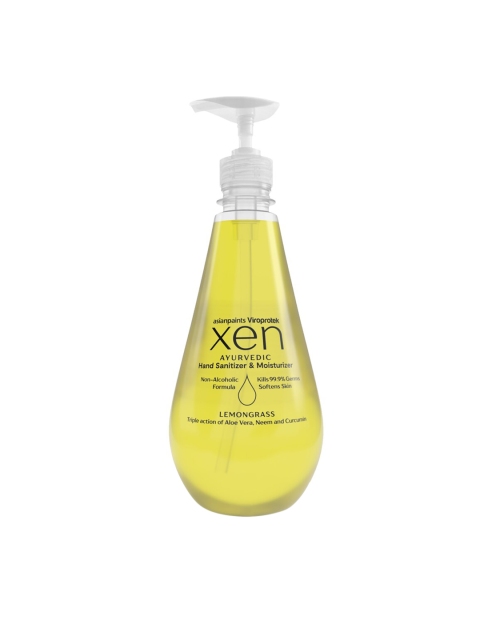 

Asian Paints Viroprotek Xen Lemongrass Ayurvedic Hand Sanitizer 500ml, Yellow