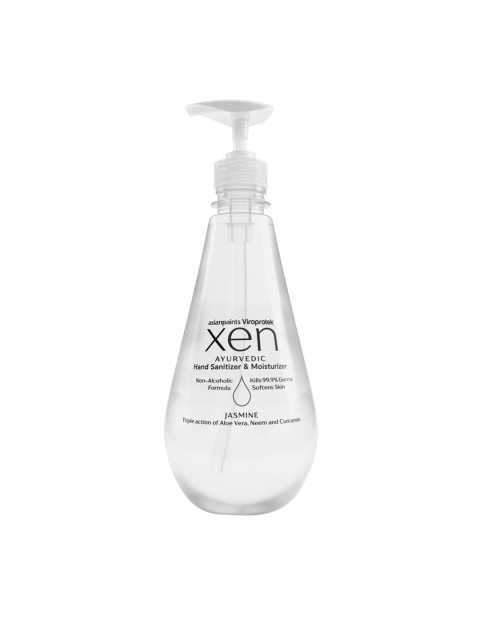 

Asian Paints Viroprotek Xen Ayurvedic Hand Sanitizer Jasmine_500ml, Transparent