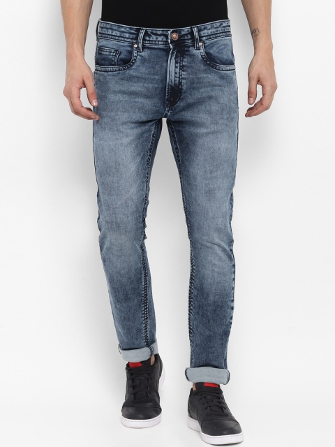 

SWISS MILITARY Men Blue Tapered Fit Mid-Rise Clean Look Jeans