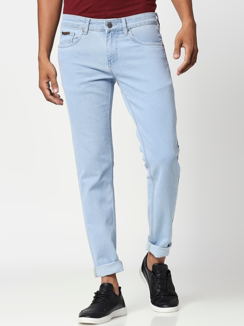 

BOLTS and BARRELS Men Blue Slim Fit Mid-Rise Clean Look Stretchable Jeans