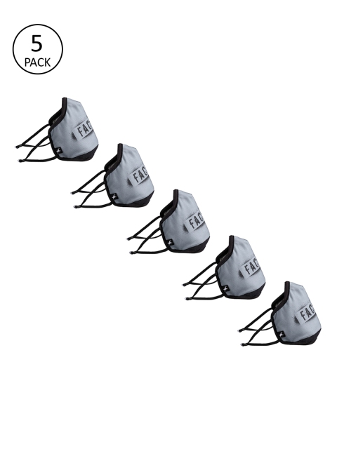 

Fastrack Adults Pack of 5 Grey Reusable 4-Layers Outdoor Masks