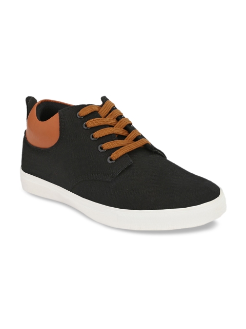 

Ferraiolo Men Black & Brown Colourblocked Sneakers