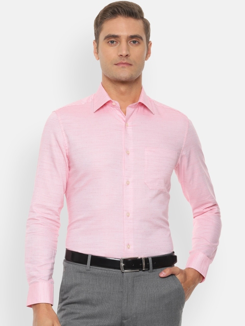 

Louis Philippe Men Pink Regular Fit Solid Formal Shirt