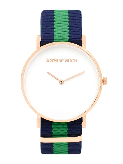 

JOKER & WITCH Unisex White & Navy Blue Analogue Watch AMWW289