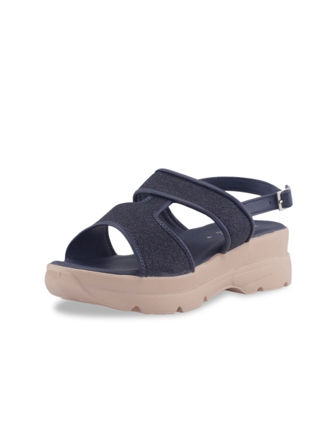 

Khadims Girls Navy Blue Solid Wedges