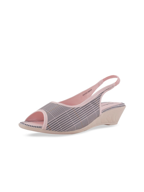 

Khadims Girls Pink & Grey Woven Design Heels