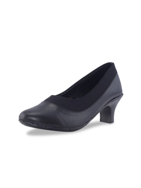 

Khadims Women Black Solid Pumps