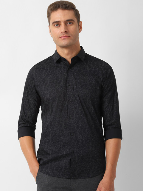 

Louis Philippe Sport Men Black Slim Fit Printed Casual Shirt