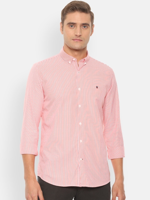 

Louis Philippe Sport Men Red & White Slim Fit Striped Casual Shirt