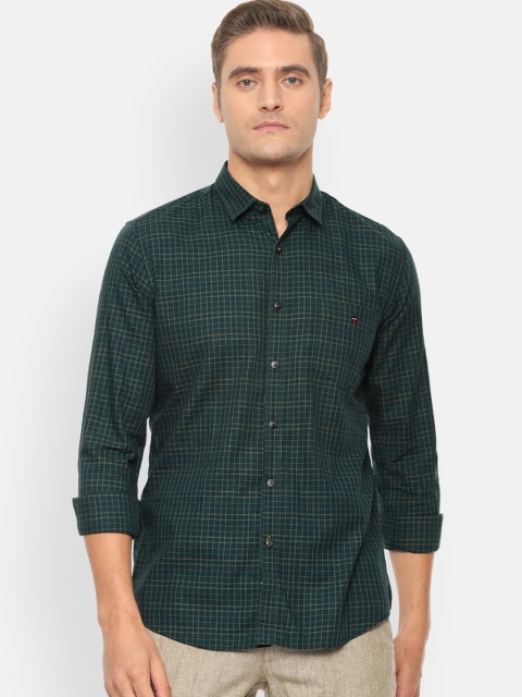 

Louis Philippe Sport Men Green Slim Fit Checked Casual Shirt