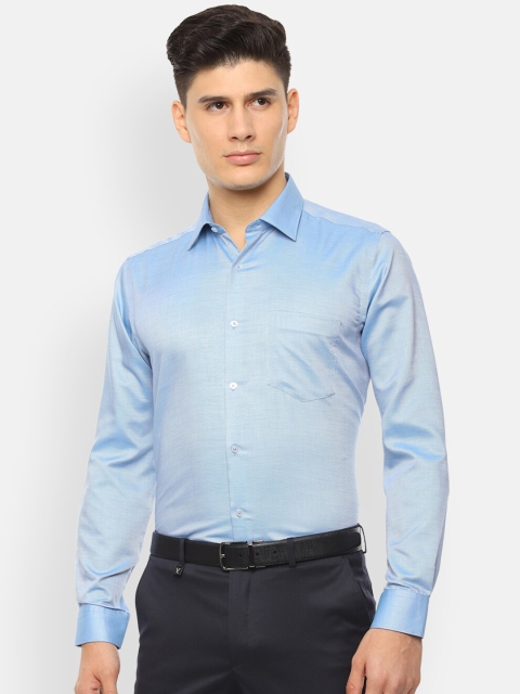 

Van Heusen Men Blue Regular Fit Solid Formal Shirt
